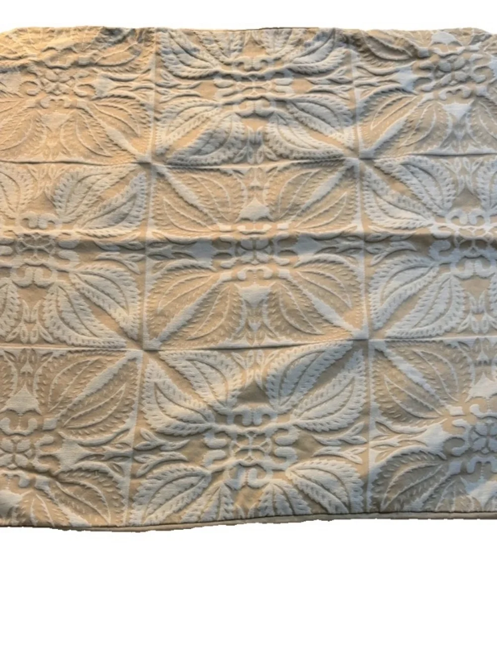Martha Stewart Collection Euro Sham Embossed Quilt-Style Taupe Cream Replacement
